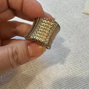 Gold and Crystal Ring